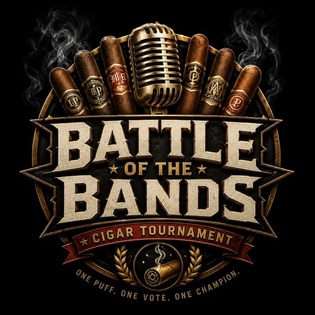 Battle of the Bands — Cigar Tournament. One puff. One vote. One champion.